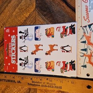 Amscan Christmas Stickers Sticker Sheets